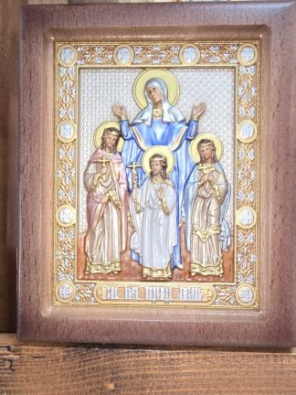 Икона Святая София и дочери её Вера, Надежда, Любовь